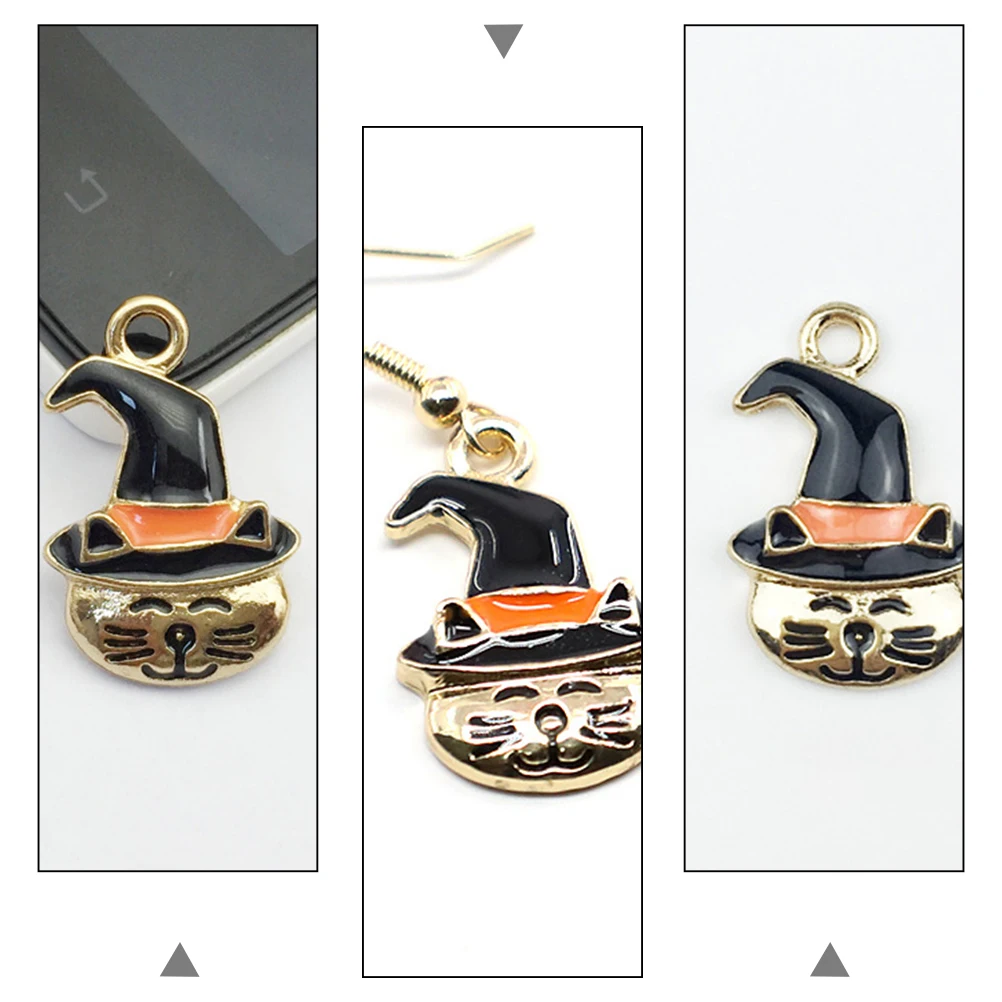 

10 Pcs Oil-dripping Accessories Necklace Charms DIY Accessory Pendants Funny Bracelet Jewelry Making Alloy