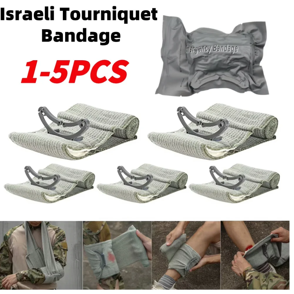 Emergency Bandage for Hemostasis Trauma First Aid Bandage Outdoor Compression Wound Care Survival Gear Camping Supplies