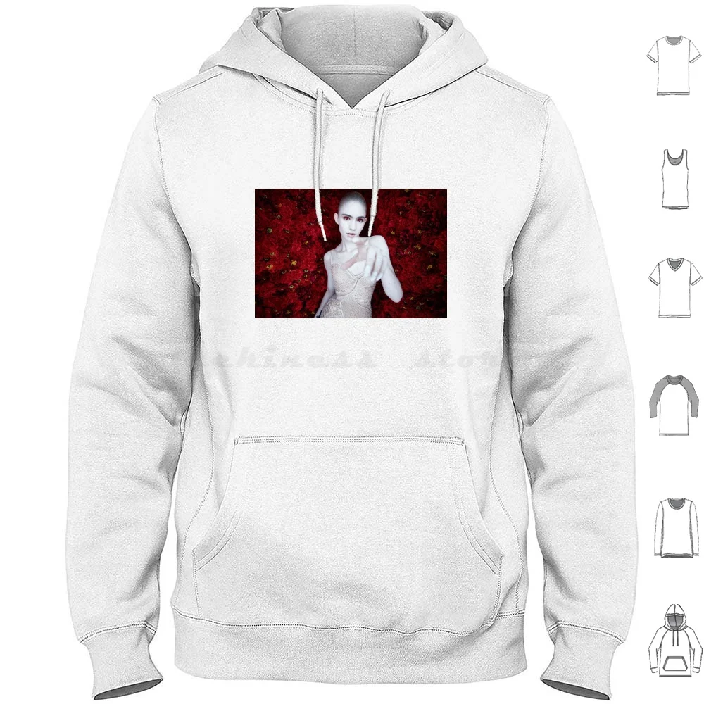 Grimes Photoshoot Hoodie Cotton Long Sleeve Grimes Photoshoot Art Angels Halfaxa Miss Anthropocene