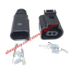 1 set 2 Pin 1.5mm 1J0973802/1J0973702 Auto Temp sensor plug vw deflation valve connector waterproof Electrical Wire connectors