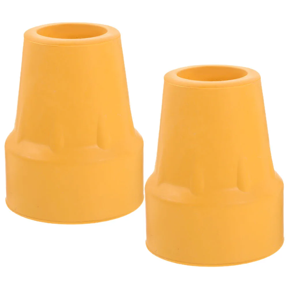 

2Pcs Non-Slip Cane Tips Replacement Rubber Foot Pads for Walking Stick Trekking Pole Safety Grip Covers Elderly Support