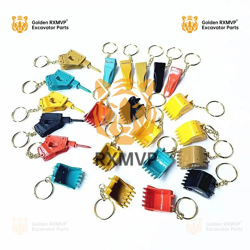 Alloy key chain Bucket key chain Bucket tooth key chain Hammer creative hanging buckle Send friends Exquisite hanging buckle