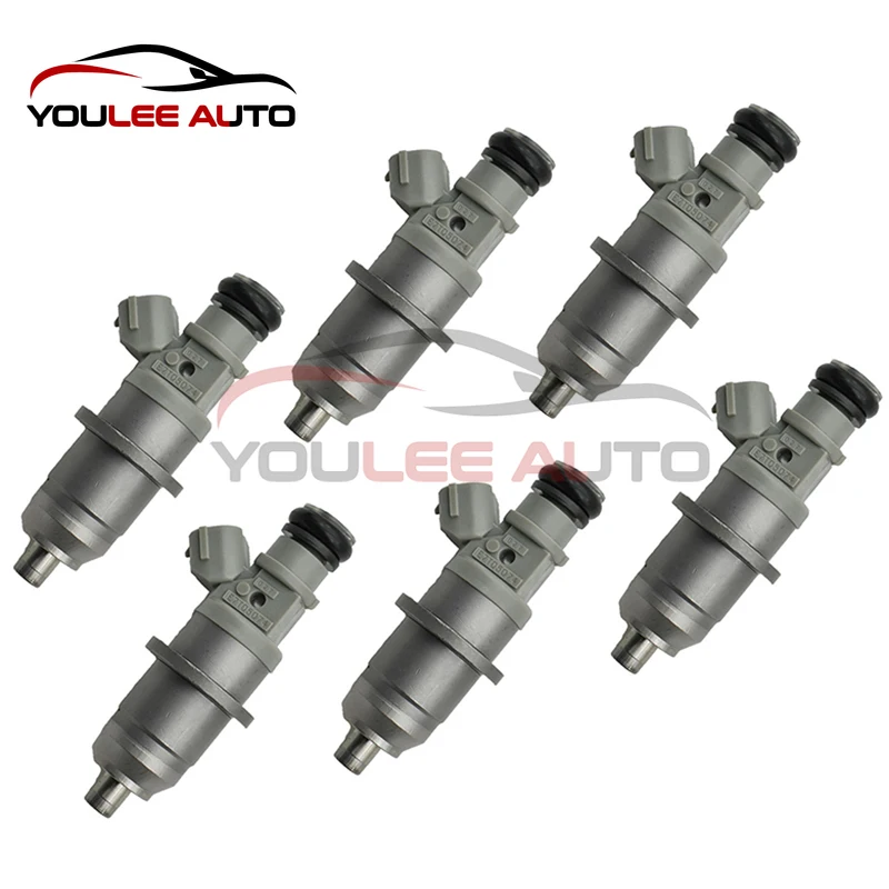 Buse d'injecteur de carburant E7T05074 1465A012 DIM1070G, 6 pièces, pour Mitsubishi Pajero III 2001 – 2006, haut en toile V60 V70 3.5GDI