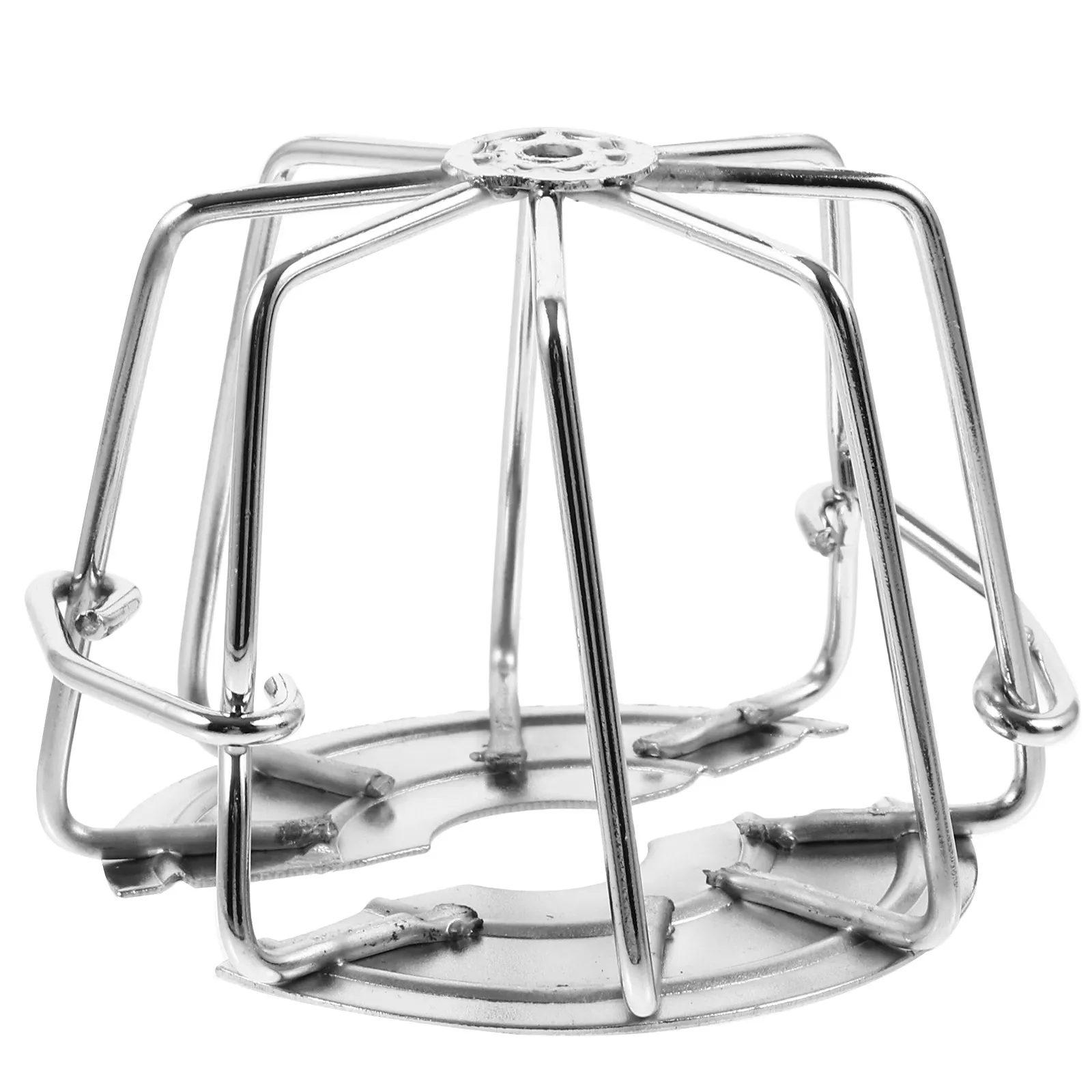 Covers Protective Cap Retaining Ring Guards Stainless Steel Silver Non-Removable Design Head Cage Guard Cover Bracket Escutcheon