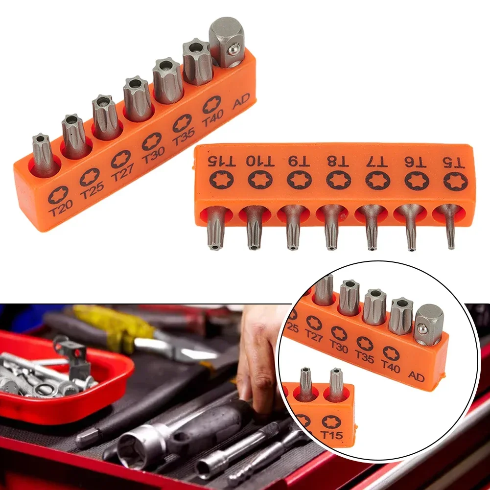 14 stks/set 25mm Torx Schroevendraaier Bits Met Gat T5-T40 Elektrische Schroevendraaier Hex Schacht Boor Voor Power Huishoudelijke handgereedschap
