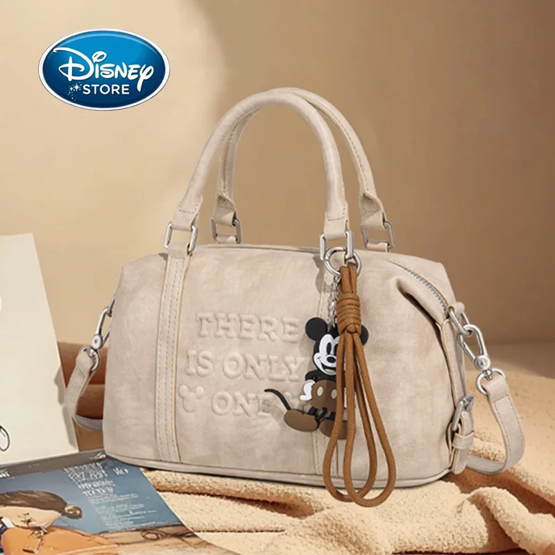 

Сумка Disney Mickey Boston, женская модная сумка через плечо, повседневная сумка для хранения, лучший подарок на день рождения - с подвеской с Микки