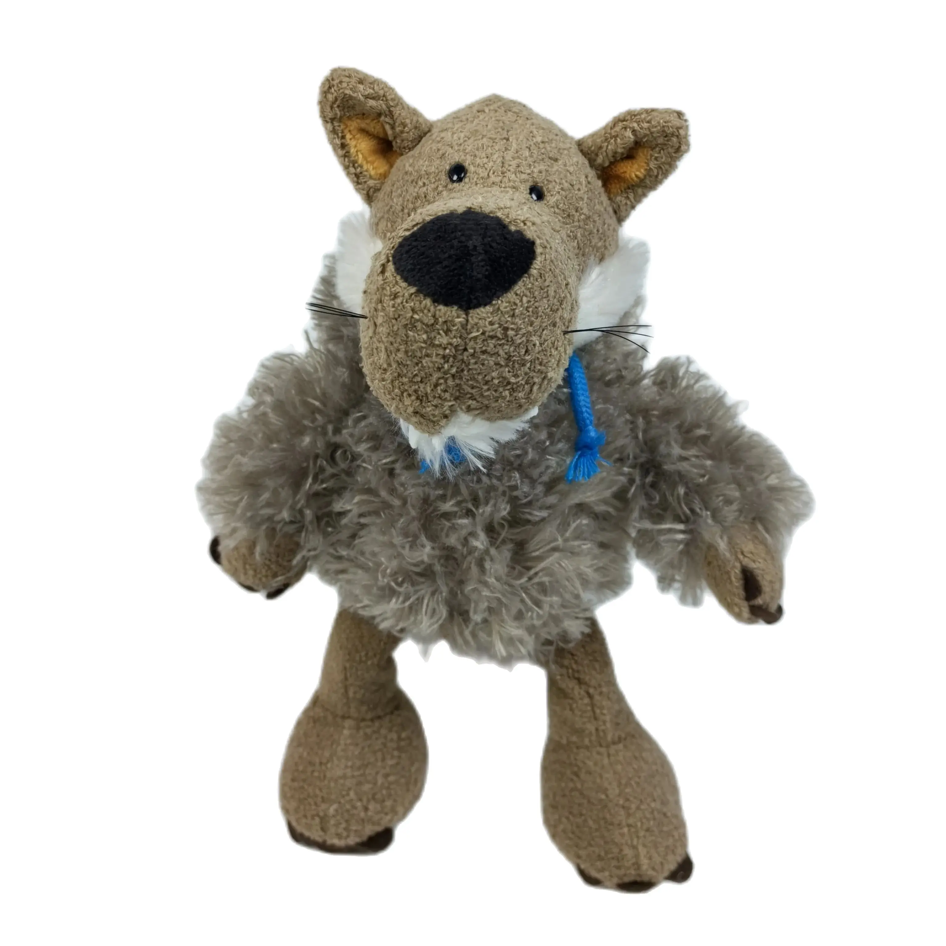 25-80cm Grey Wolf Stuffed Toys Plush Animals Kids Toys Children Soft Kawaii Wolf Pet Doll Cute Kids Toys for Girls Boys