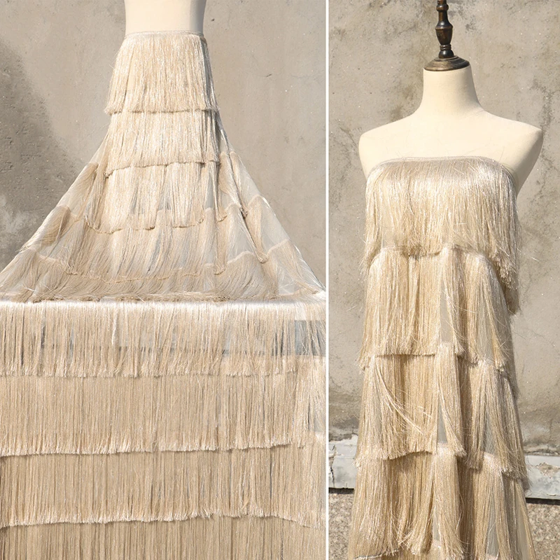 high-density-9-layer-20cm-hand-tassel-embroidered-mesh-fabric-flowy-lightweight-for-stage-performance-costume-dance-dress
