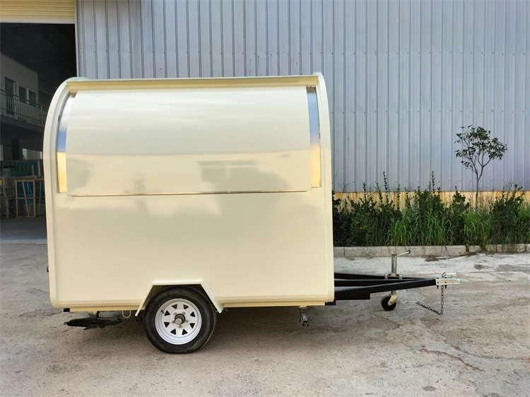 ยอมรับการปรับแต่งโลโก้รถพ่วงอาหารมือถือพร้อมรถพ่วงมือถือเชิงพาณิชย์ราคาถูกสําหรับธุรกิจกาแฟเอสเปรสโซ