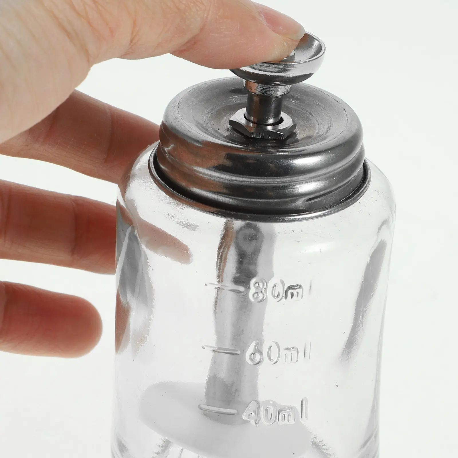 Botellas de Vidrio Transparente Reutilizables para Quitar Esmalte de Uñas, Desmaquillantes, Tónico, Envases Vacíos para Líquidos, Portátiles, Sin Olor Peculiar