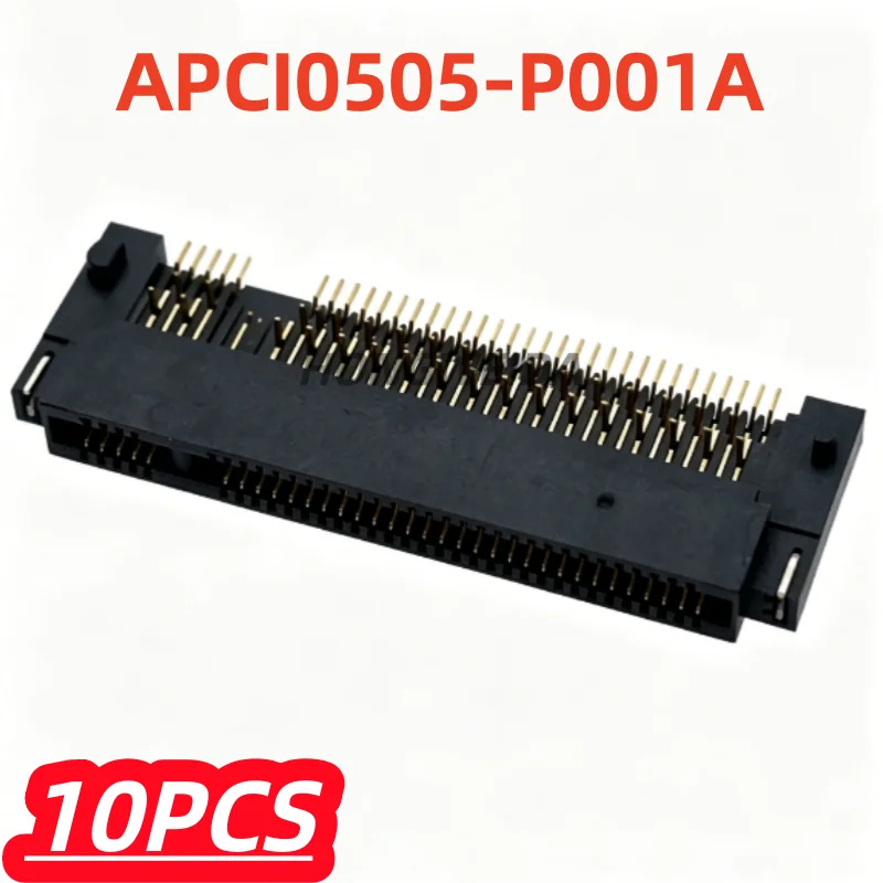 10Pcs/lot 100% New APCI0505-P001A Slot Socket Submerged Board M-KEY 4+5 pin M.2 SSD SSD connector 67P
