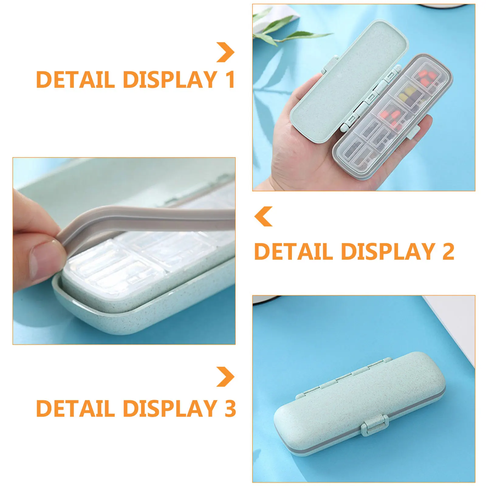 

Portable Pill Box 7 Day Medicine Container Daily ganizer Travel Case Storage Weekly Pill Box Ideal Home Office Travel Storing