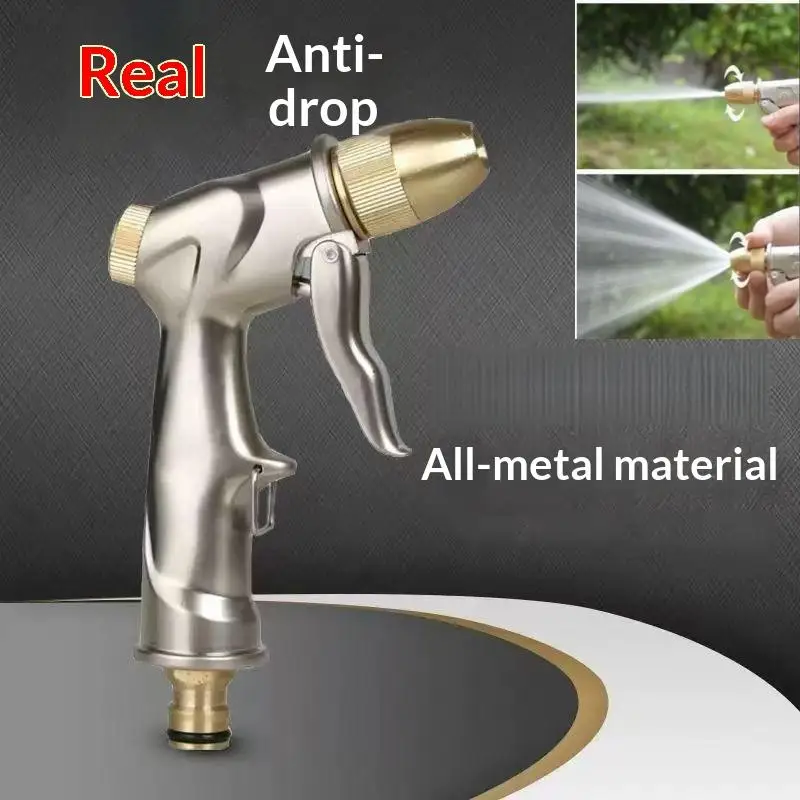 1Pcs Garden Hose Pipe Lawn Car Wash Sprayer Sprinkler High Pressure Water Spray  Metal Nozzle Car Wash Tool Water s