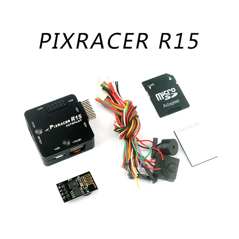 لوحة تحكم طيران Pixracer R15 Mini Pixracer Autopilot Xracer FMU V4 V1.0 PX4 مع نظام تحديد المواقع M8N GPS لطائرات الدرون والطائرات بدون طيار التي يتم تصنيعها ذاتيًا