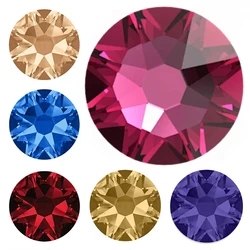 YANRUO 2088 Hot Fix 8 Big 8 Small Stones And Crystals Needlework Flat Back Strass DIY Hotfix Rhinestones For Clothes