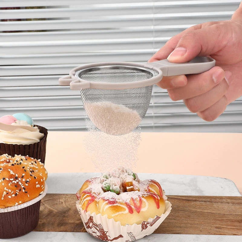 304 Stainless Steel Cat Ear Soy Milk Strainer Ultra-Fine Mesh Sieve Baby Food Supplement Filter Juice Residue Colander Flour