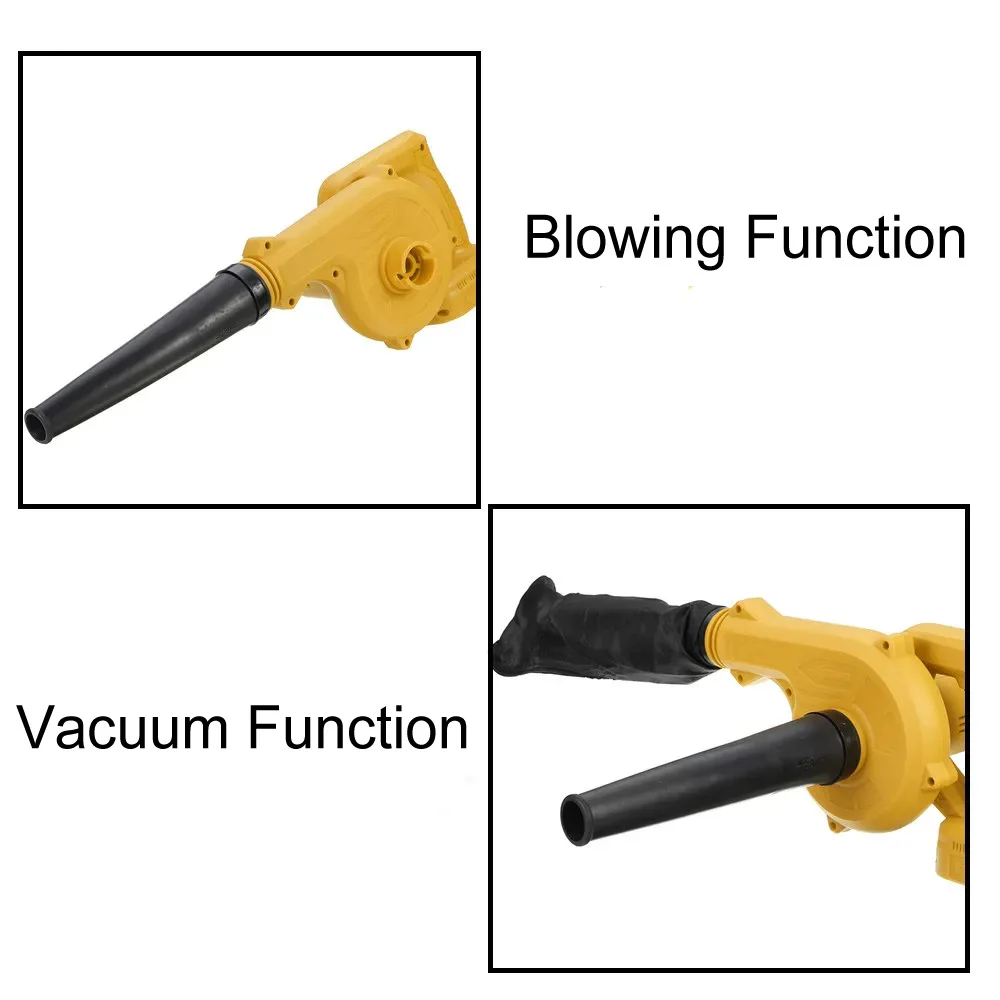 Imagem -02 - Soprador de ar sem Fio e Aspirador de pó Elétrico Coletor de Computador Folha Espanador Ferramentas Elétricas para Dewalt 18v 20v Bateria em