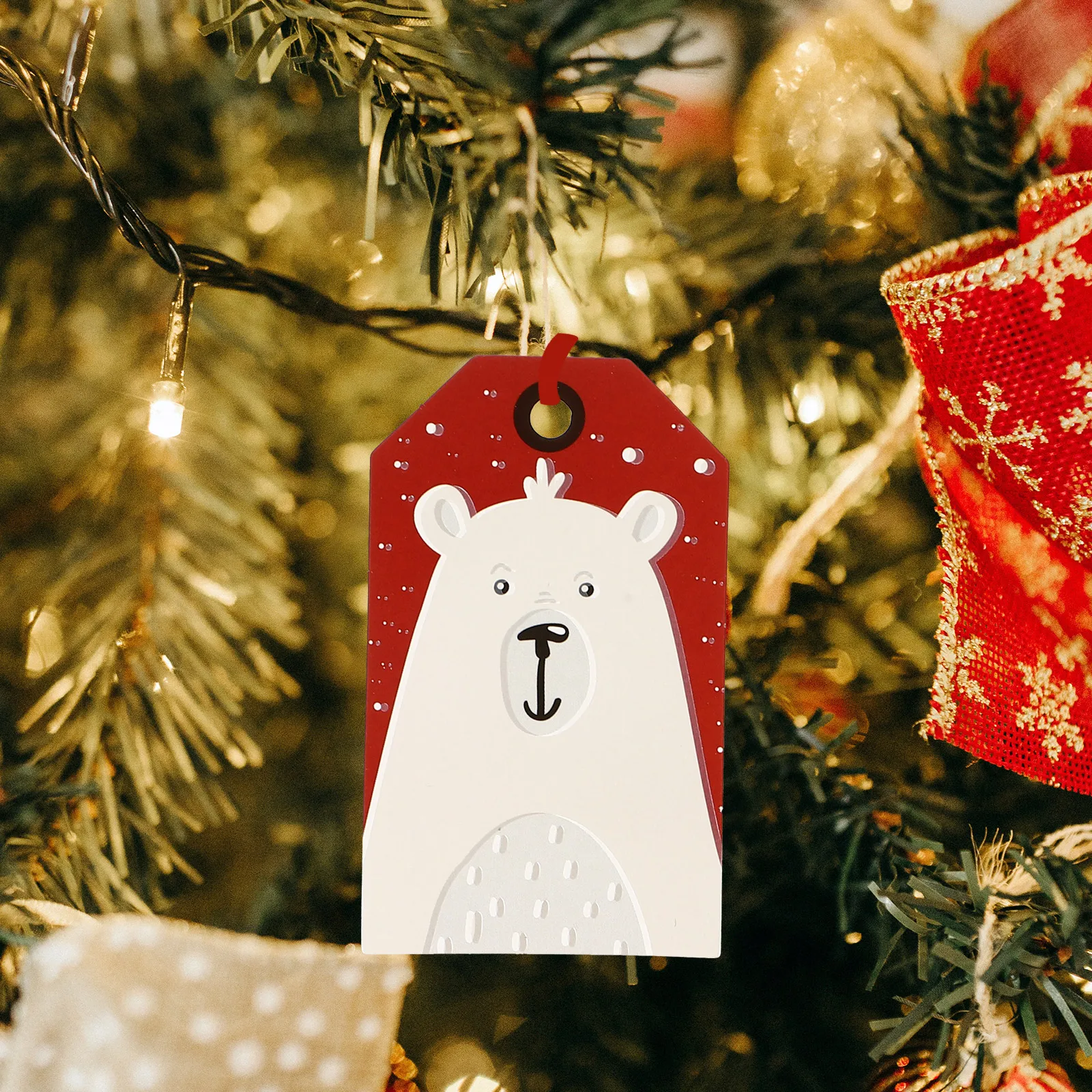 

24 Pcs Party Tags Supplies Christmas Tree Decoration Hanging Card Elevator Xmas