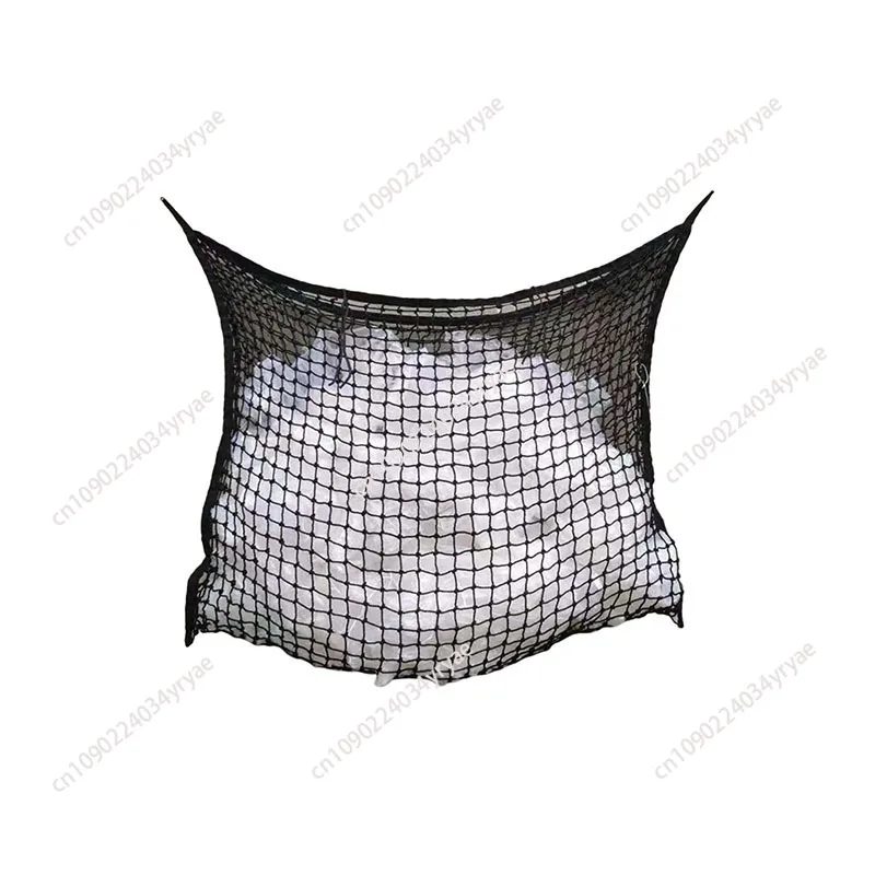 Cross-border Equestrian Supplies Porous Grass Pocket Woven Hay Bag Large Capacity Suspended Feeding Bag Grid Horse Straw Bag