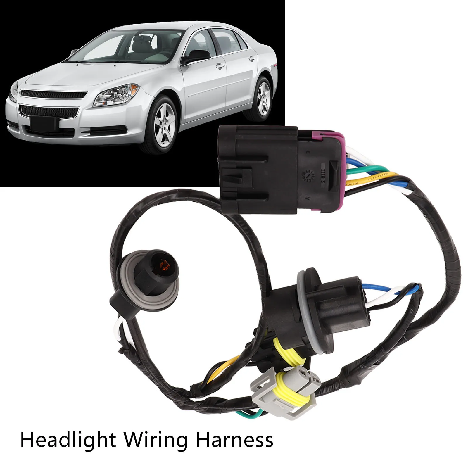 Headlight Socket Headlight Connector OE 15930264 Replacement For Chevy Malibu 2008-2012 ABS Compact Structure
