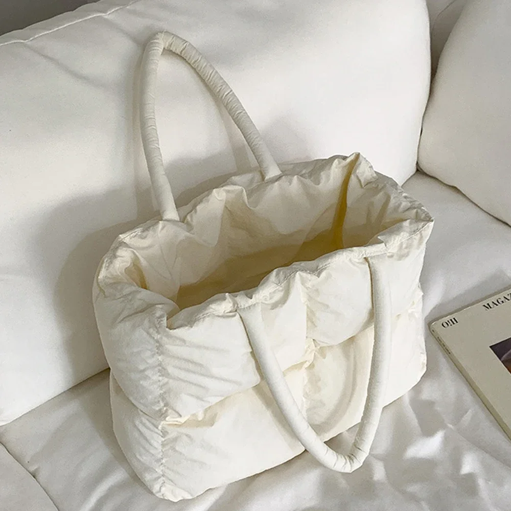 Bavlna čalouněný vláčet velký prošívaná ženy bedra brašna puffy shodit mezera kabelky luxusní výtvarník pytle pro ženy teplý měkké zákazník