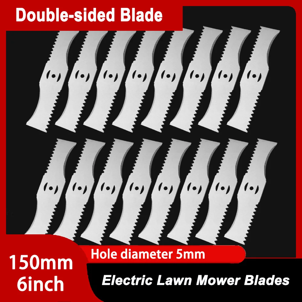 150mm Arc Shaped Toothed Blade Universal Fit for Small Lithium Battery Lawn Mowers Trimmers Garden Cutting Machine Tools