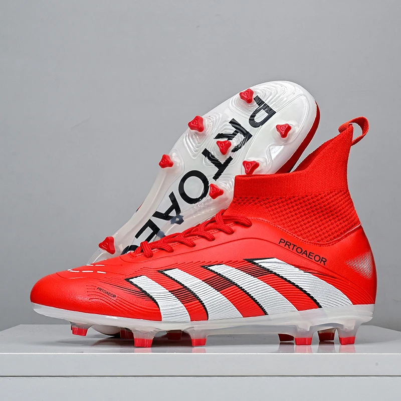 

New Men Football Boots Non-Slip TF/FG Match Comfortable Professional Soccer Shoes Boys Sneakers Ankle Sports Shoes Unisex