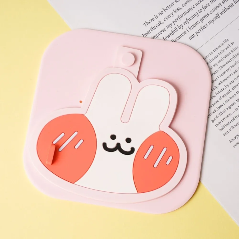 Cartoon Rabbit Silicone Shower Drain Cover Insect-proof Rotatable Drain Hair Catcher Reusable Anti-Odor Bathtub Drain Stopper