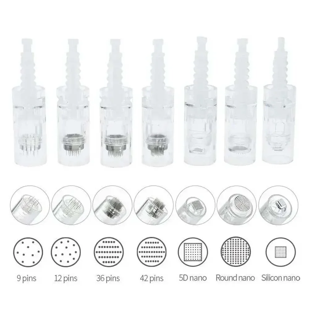 10pcs Bayonet Cartridges Individual Packing Nano for Derma Pen Dermapen Replacement Microneedling Tattoo Needles Accessories