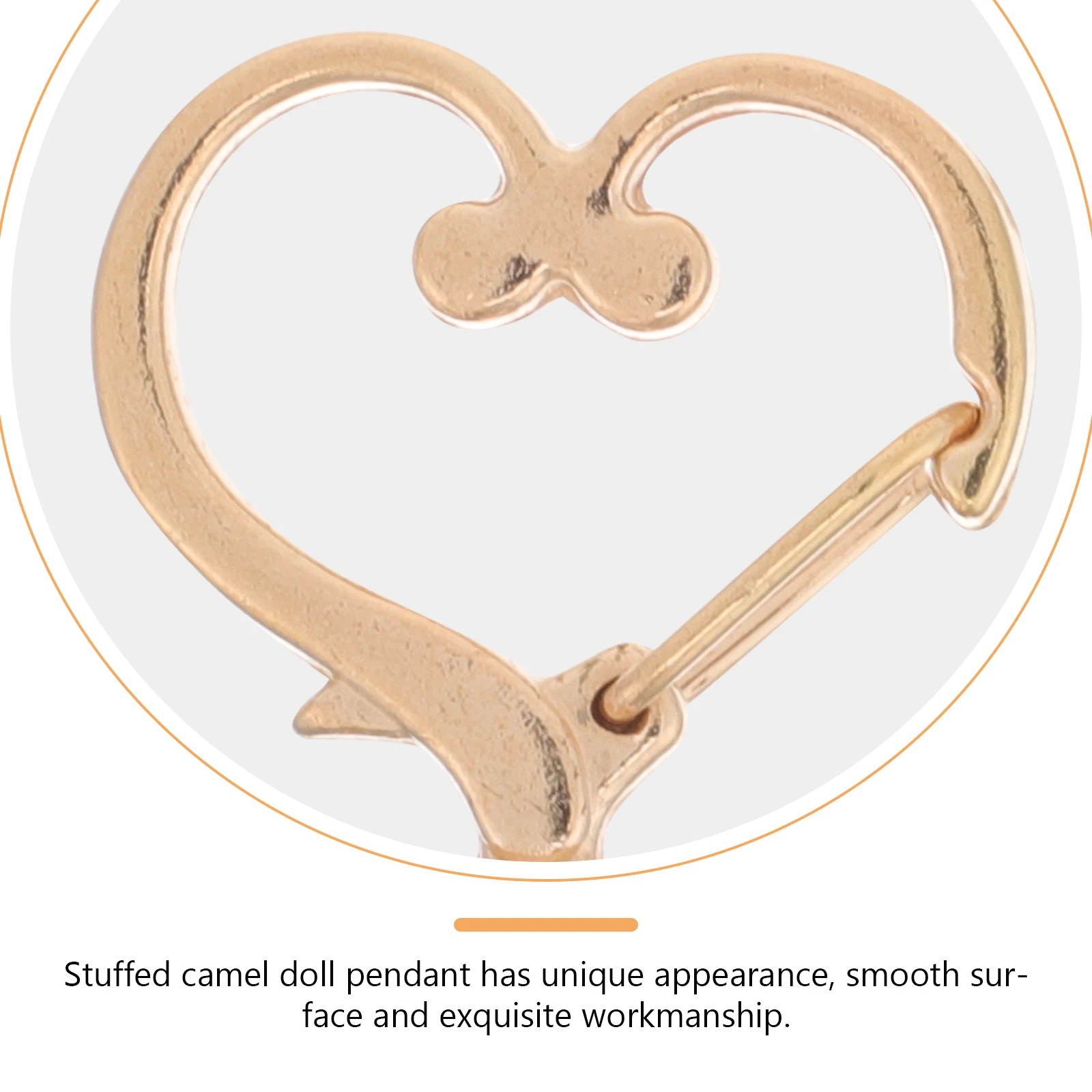 

6pcs Metal Key Heart Shaped Keyrings Durable Buckle Rings For Purse Bag Craft Handbags Belts Decor Hardware Accessories