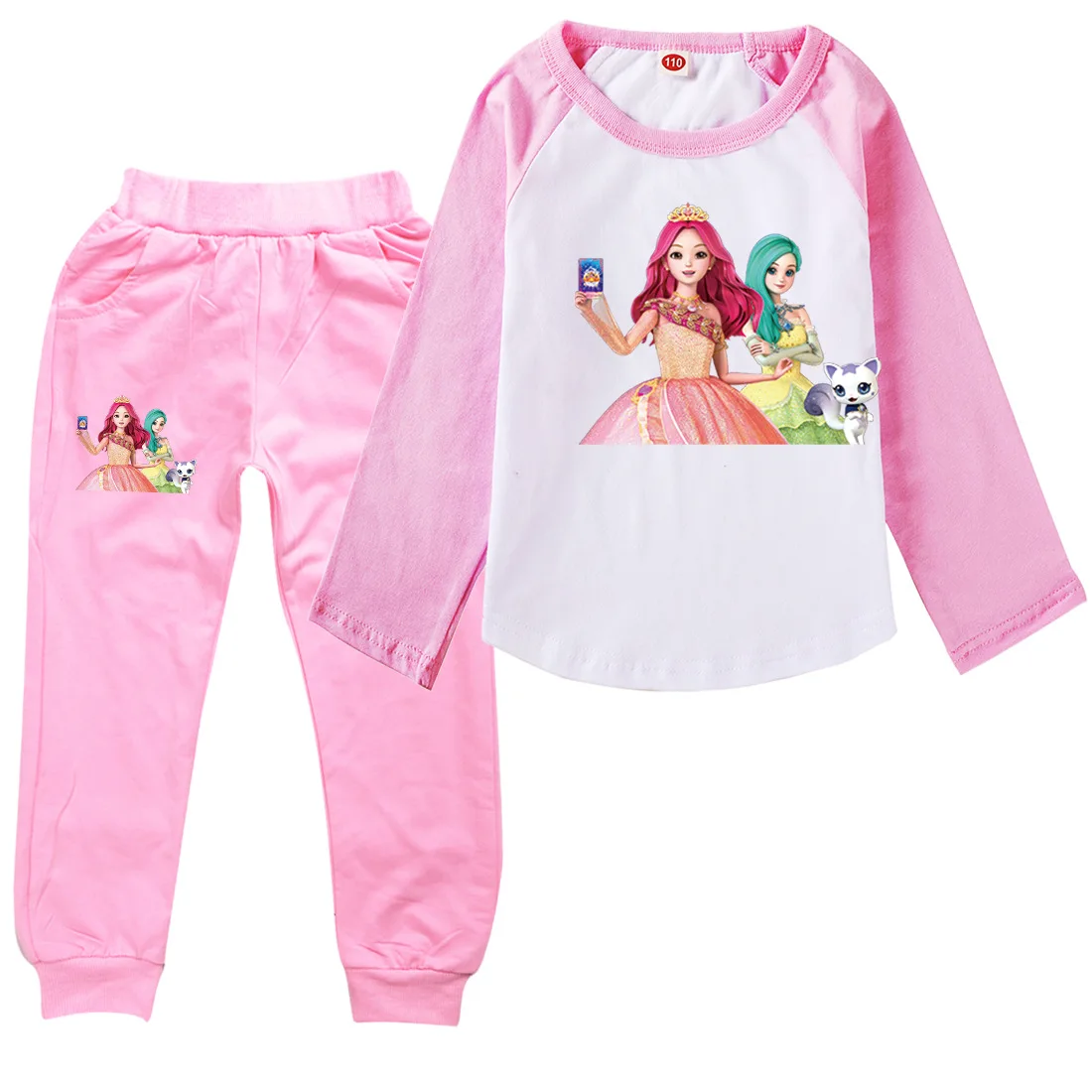 Cartoon Secret Jouju Clothes Kids Secret J-Jouju T Shirt Toddler Girls Long Sleeve Tops Pants 2pcs Set Children Casual Sportsuit