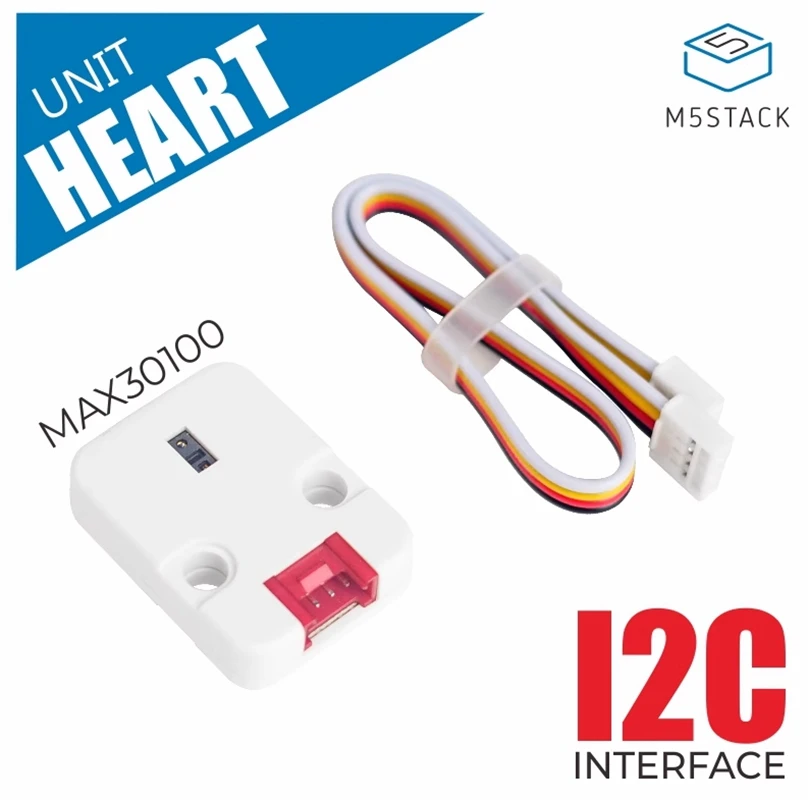 

M5Stack Heart Rate unit MAX30100 Heart rate and blood oxygen sensor module I2C