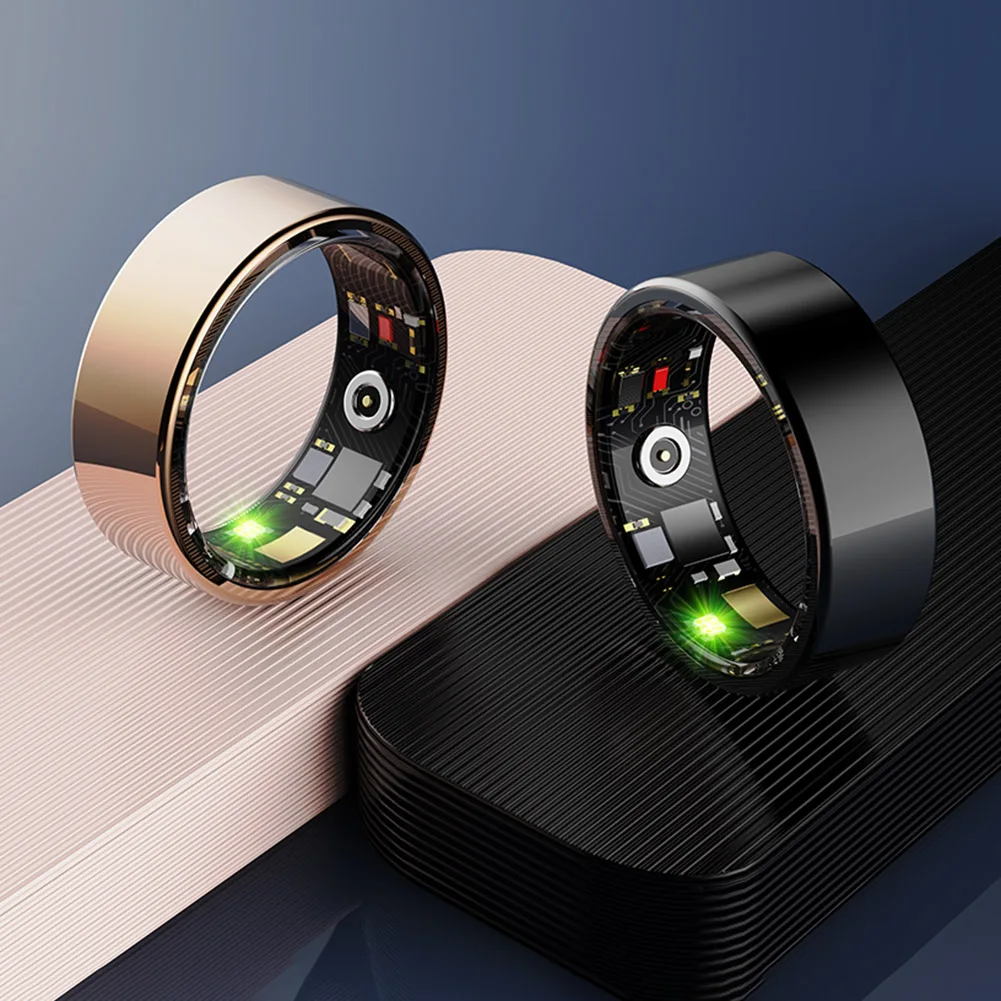 R11m Ring Herzfrequenz Gesundheit Schlaf überwachung ip68 & 3atm wasserdichte Multi-Sport-Modi Gesundheits monitor Smart Ringe für Android iOS