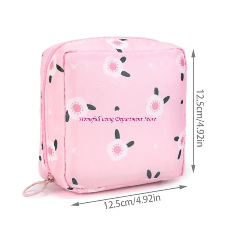 Fashionable Hygienic Essential Pouches For Girl Divided Sections Durable Polyester