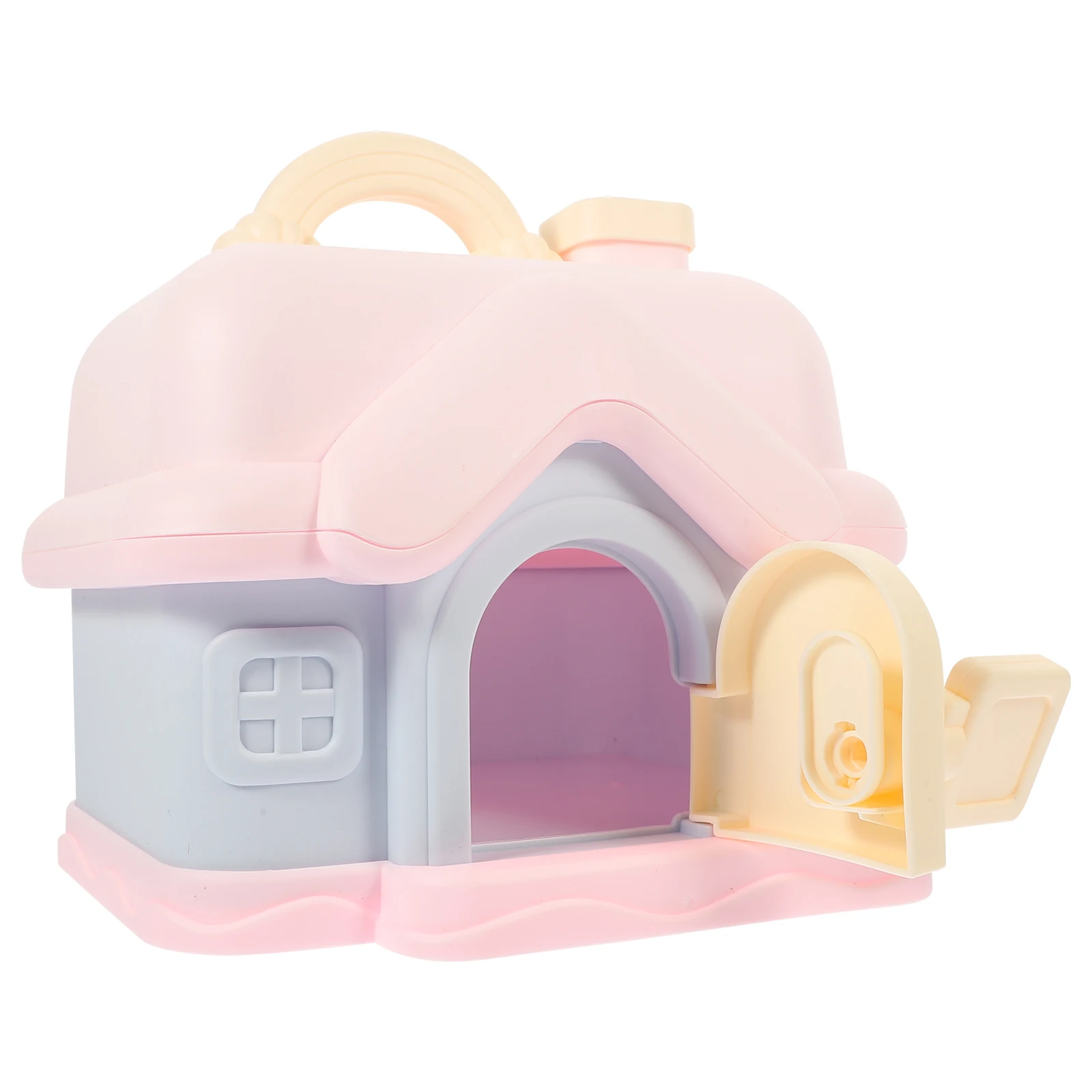 1 Juego de salvavidas para niños, diseño de casa, hucha de plástico anticaída, tarro de almacenamiento de monedas, decoración para habitación de niños, regalo de recuerdo de fiesta