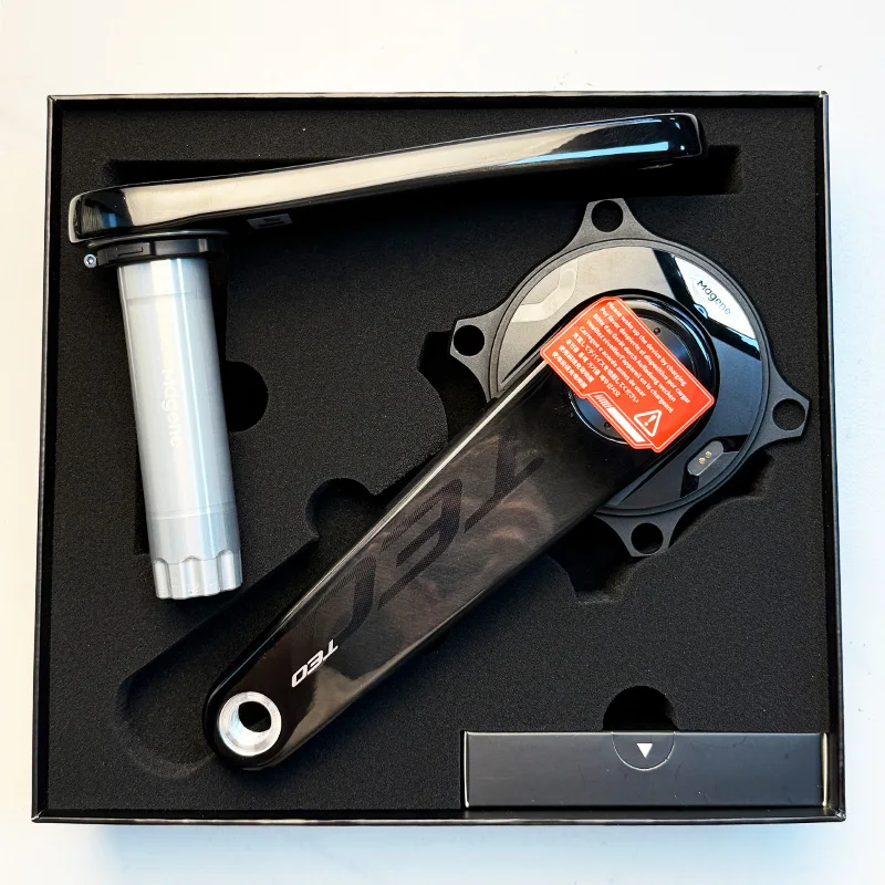 Magene TEO P515 Spider Power Meter Carbon Fiber Crankset, High-Precision Road Bike Power Meter Set for Lightweight Performance