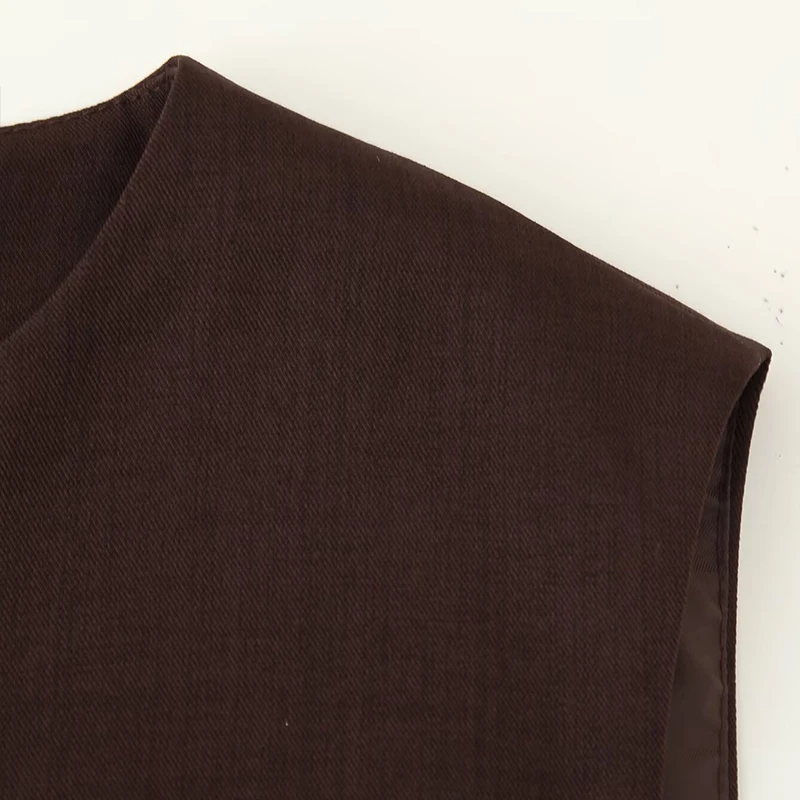 2025 جديد إمرأة أنيق دعوى سترة طاقم الرقبة أكمام الخصر Cinched المرأة سترة أنيقة تحمل شعار لعبة البيسبول موضة طبقات الزي الرسمي Trafizaran #4