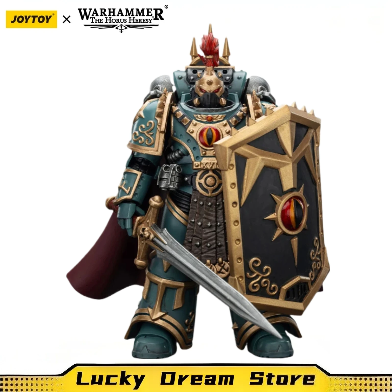 

【JOYTOY】1/18 Фигурка Warhammer «Хранители Гора» Сыны Гора «Маленький» Horus Aximand, Игрушка «Капитан 5-й компании»