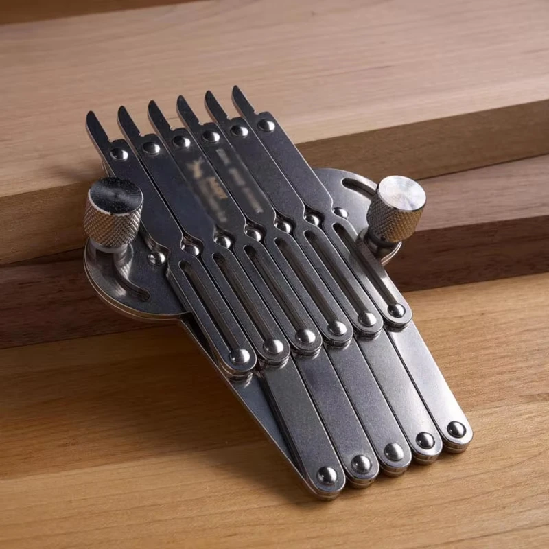 Stainless Steel Dovetail Marker Gauge Woodworking Layout Measuring Tool Adjustable Joinery DIY