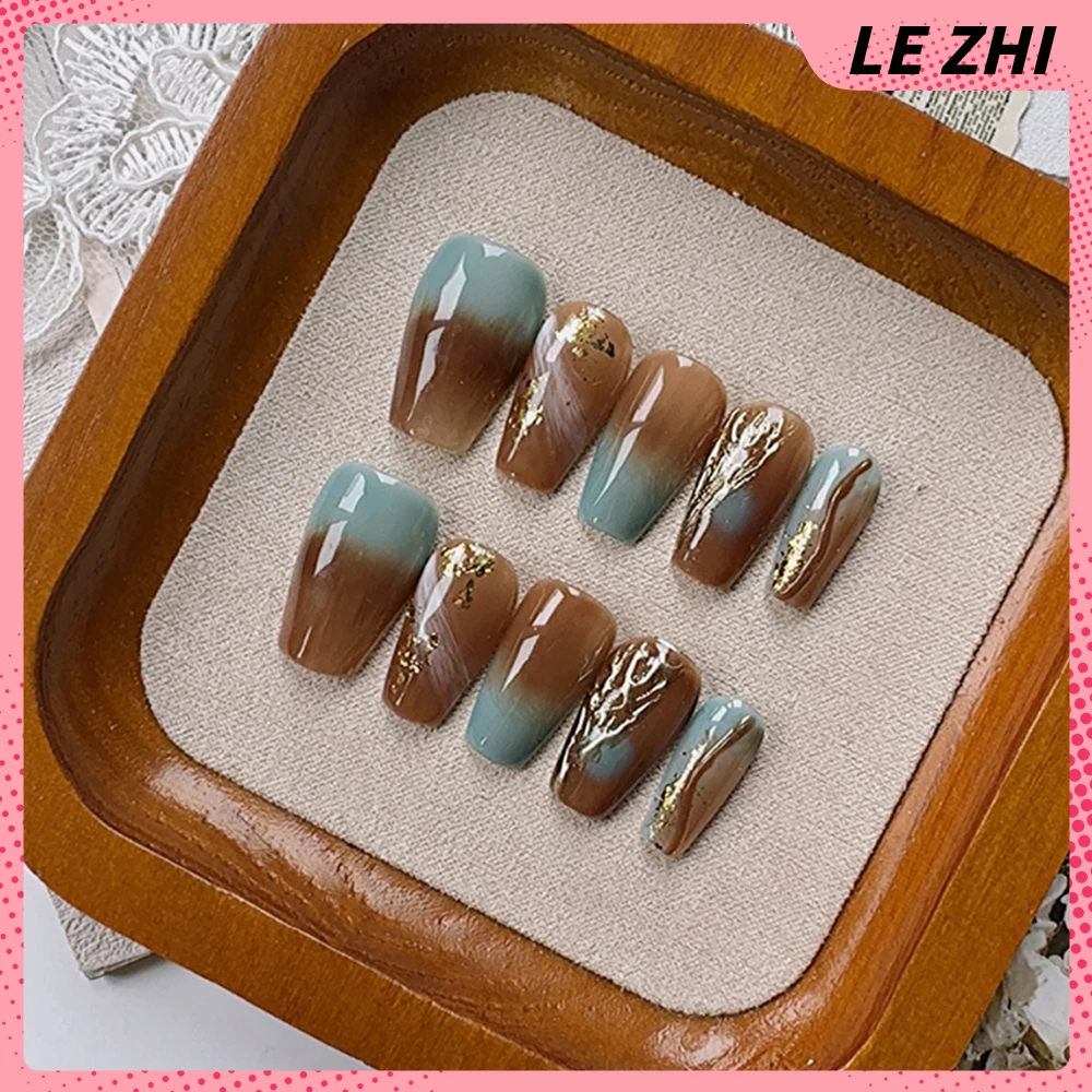 10 قطعة Kawaii قصيرة مربعة مستديرة اليدوية غطاء كامل مسمار لطيف خنزير أرنب رسمت باليد زهرة القوس ستار اللؤلؤ اضغط على الأظافر