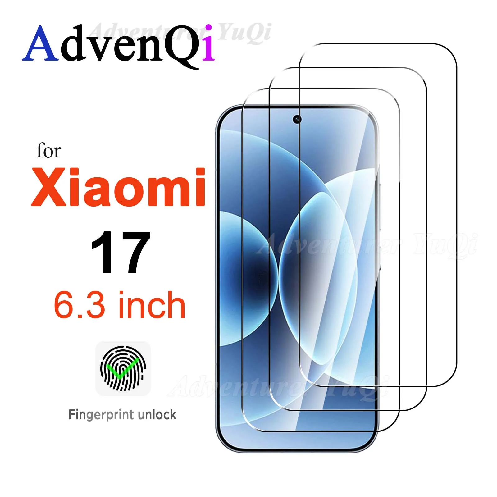 Screen Protector For Xiaomi 17 6.3 inch Tempered Glass HD 9H Transparent Clear Anti Scratch Case Friendly