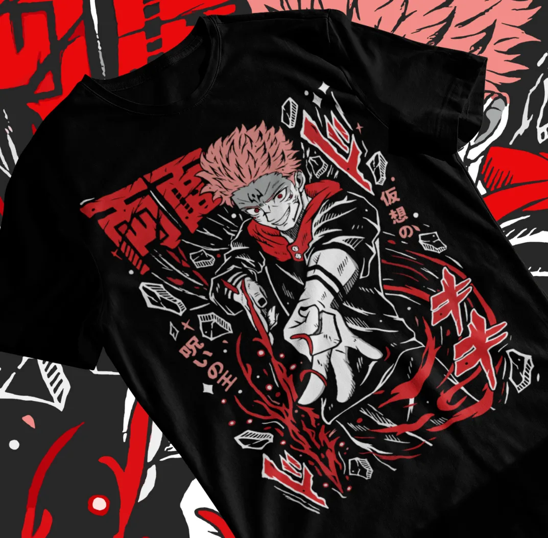 

Ryomen Sukuna T-Shirt JJK Jujustu Kaisen Gojo Satoru Anime Soft Tee All Sizes