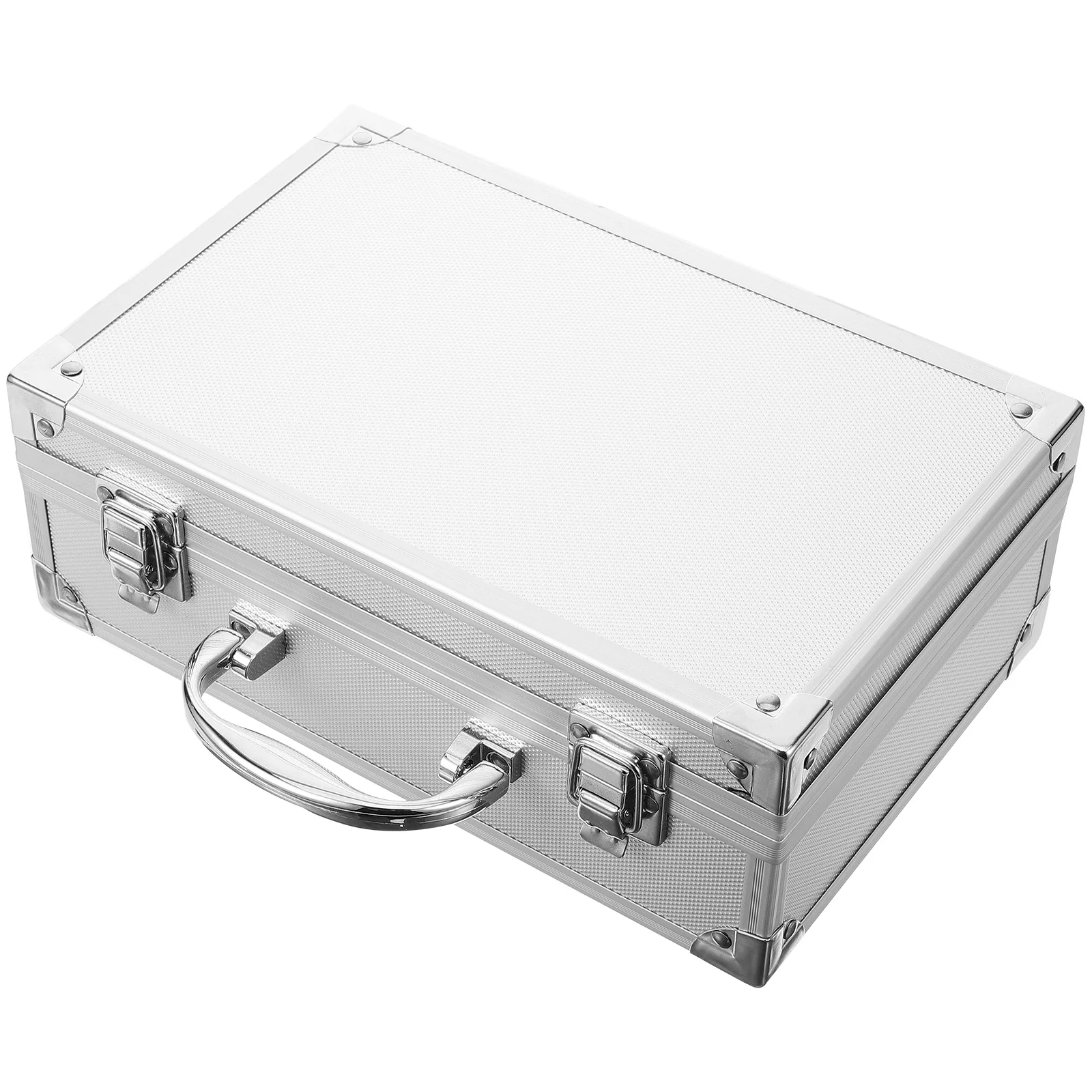 

Portable Tool Box Aluminum Alloy Tools ganizer Heavy Duty Hard Case Silver Vehicle Suitcase Storage Mechanics Equipment