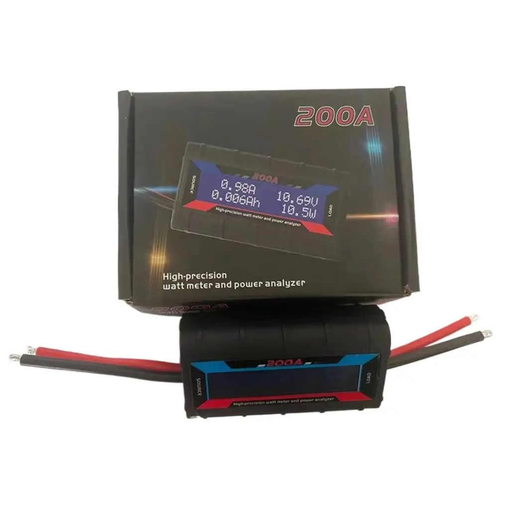 LCD 200A 60V Digitaler kabelloser Batterietester Wattmeter Power Volt Amp Monitor Analysator für RC-Modellflugzeug Batterieanalysator