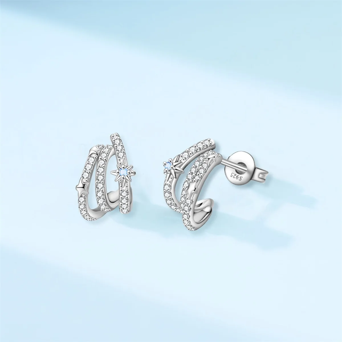 Silver-Plated Orange Sunflower Women's Hoops Earrings Fit Earrings Women Drop Earring For Anniversary Wedding Jewelry Gifts
