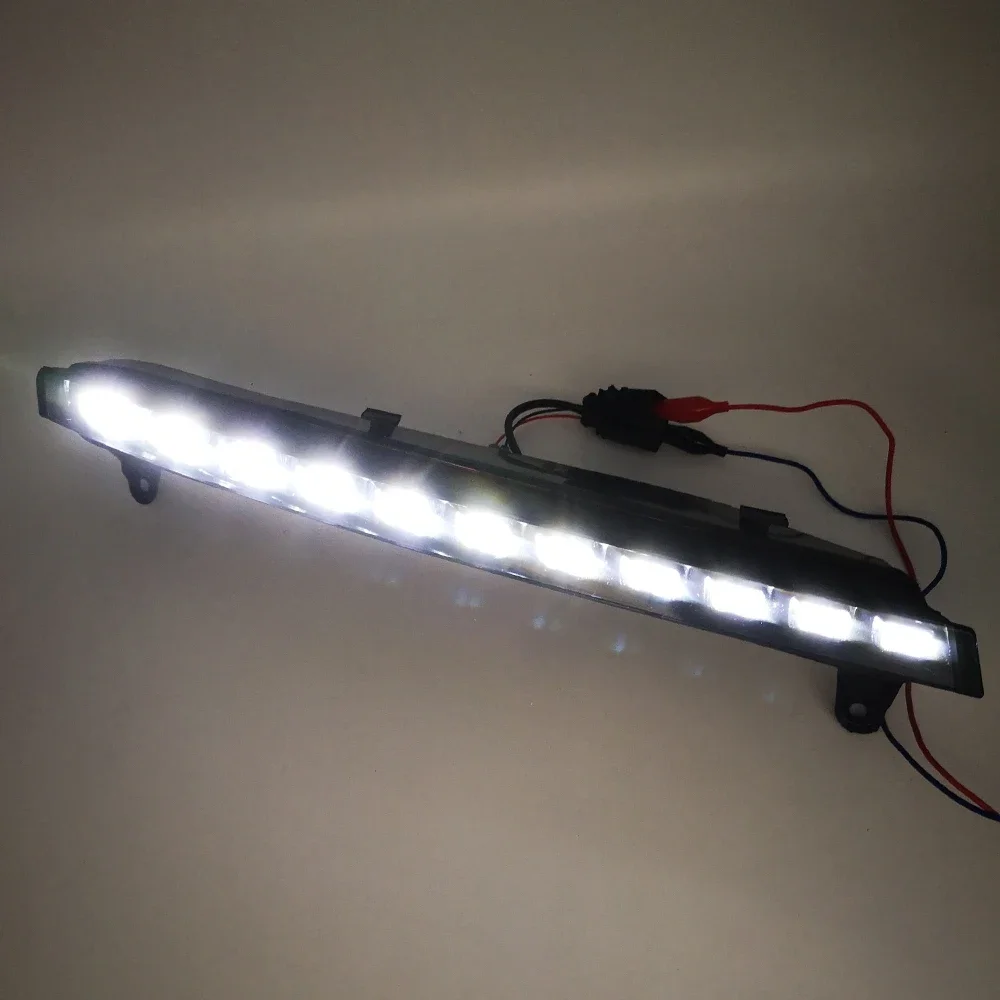 LED DRL Daytime Running Lights For Audi Q7 2006-2009 - Flashing Function Fog Head Lamp Cover