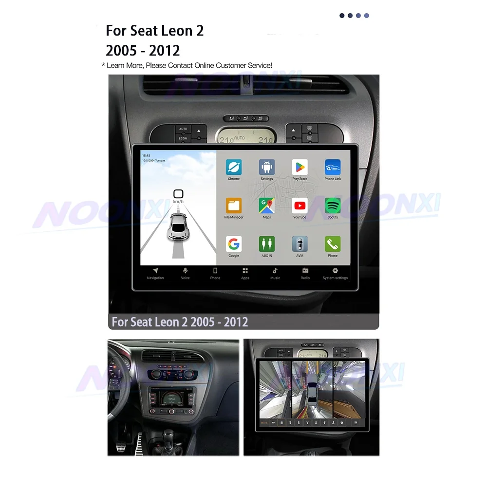 Android 13 For Seat Leon 2 2005 2006 2007-2012 Car Multimedia Player GPS Navigation Wireless Carplay Car Radio 4G WIFI Head Unit