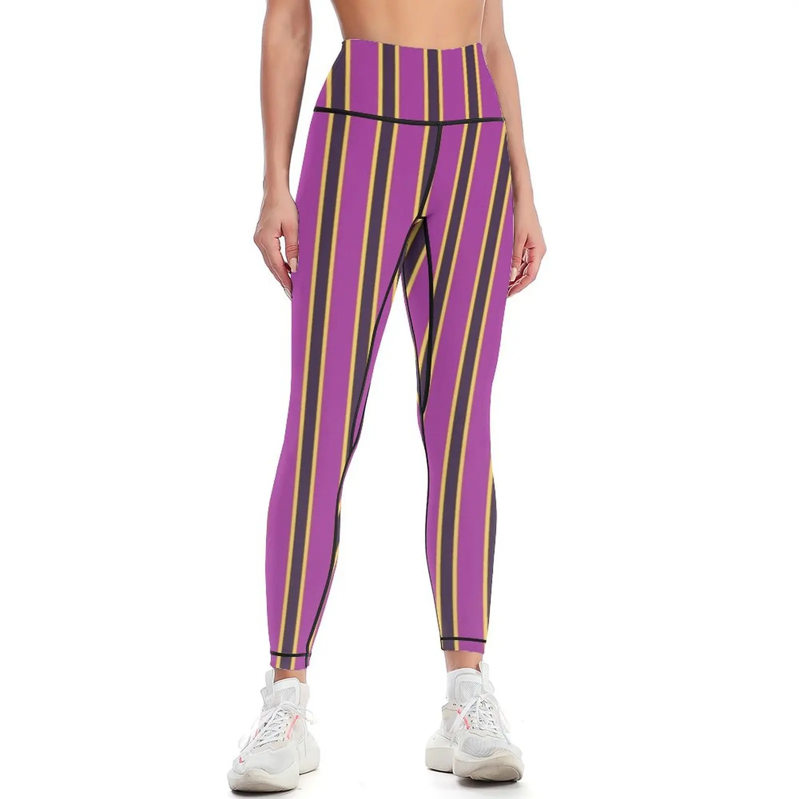 

A Jinxed Stripe Pattern Leggings high waist gym wear Female legging pants Womens Leggings