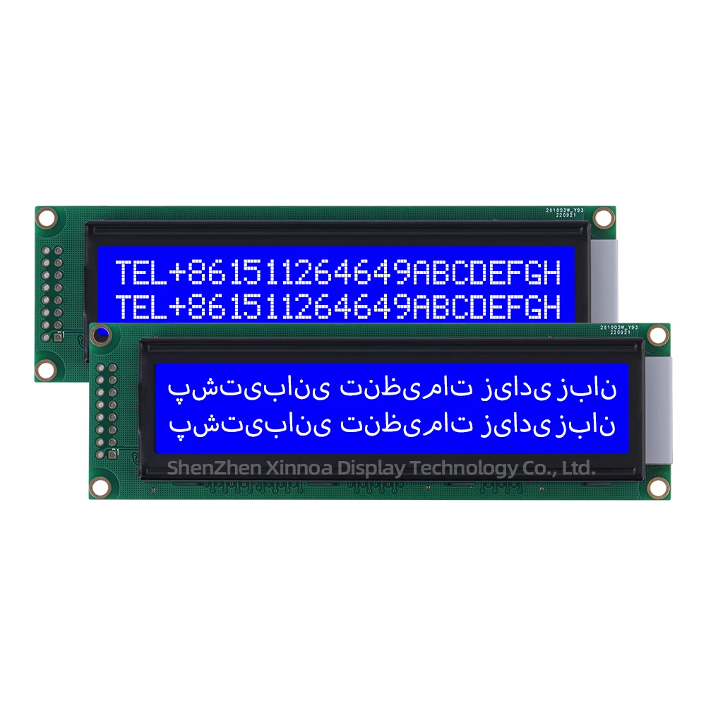 LCD 디스플레이, 다국어 모듈, 직렬 포트 화면, 16PIN 컨트롤러, AIP31066 옐로우 그린 필름, Farsi 2402A