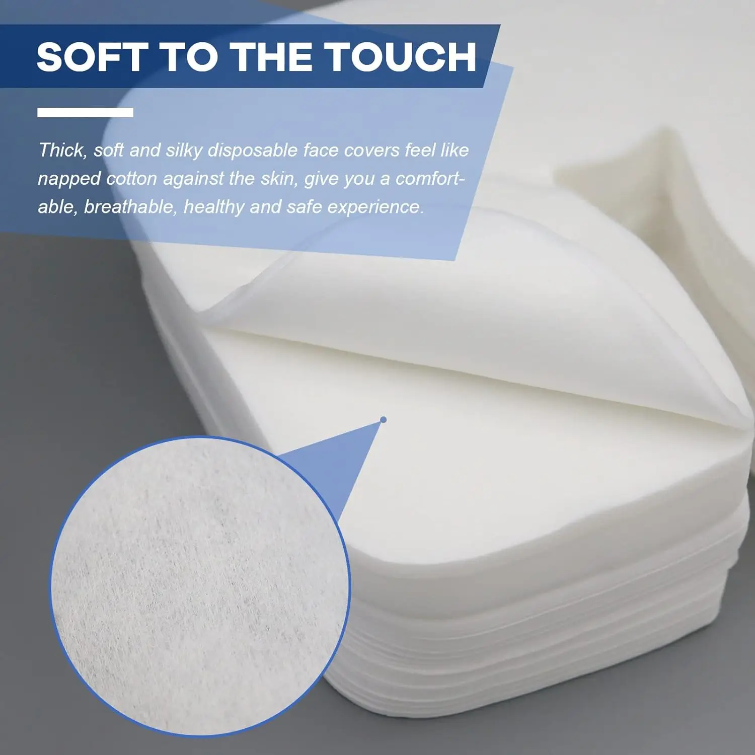 200 Count Disposable Massage Face Cradle Covers Ultra-Soft, Medical-Grade, Fitted Headrest Covers for Massage Table